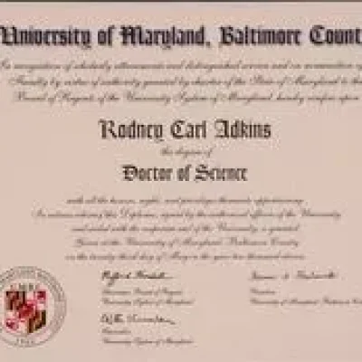 2011 UMBC Honorary Doctorate Degree